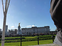 Buckingham Palace, the Queen at home and receiving ambassadors